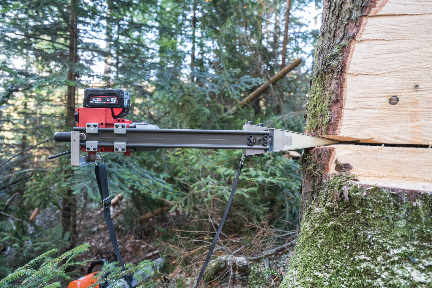 TR300 Remote Controlled Felling Wedge D.A. Hughes Forestry