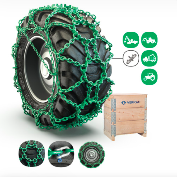 SKIDDER Wheel Chains D.A. Hughes Forestry